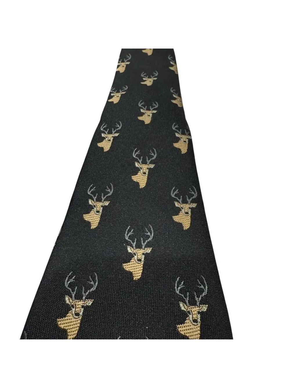 Boys‎ Janie and Jack Tie Size Up to 3 Black Gold Deer